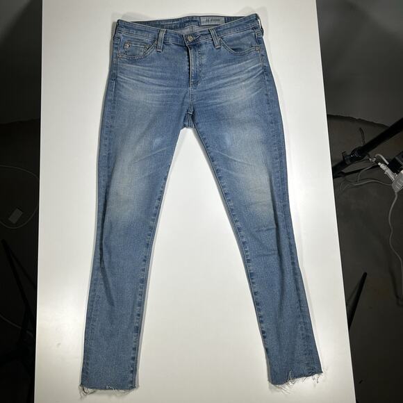 Ag Adriano Goldschmied Denim - AG Adriano Goldschmied Jeans Womens 28R The Legging Ankle Super Skinny Lght Blue